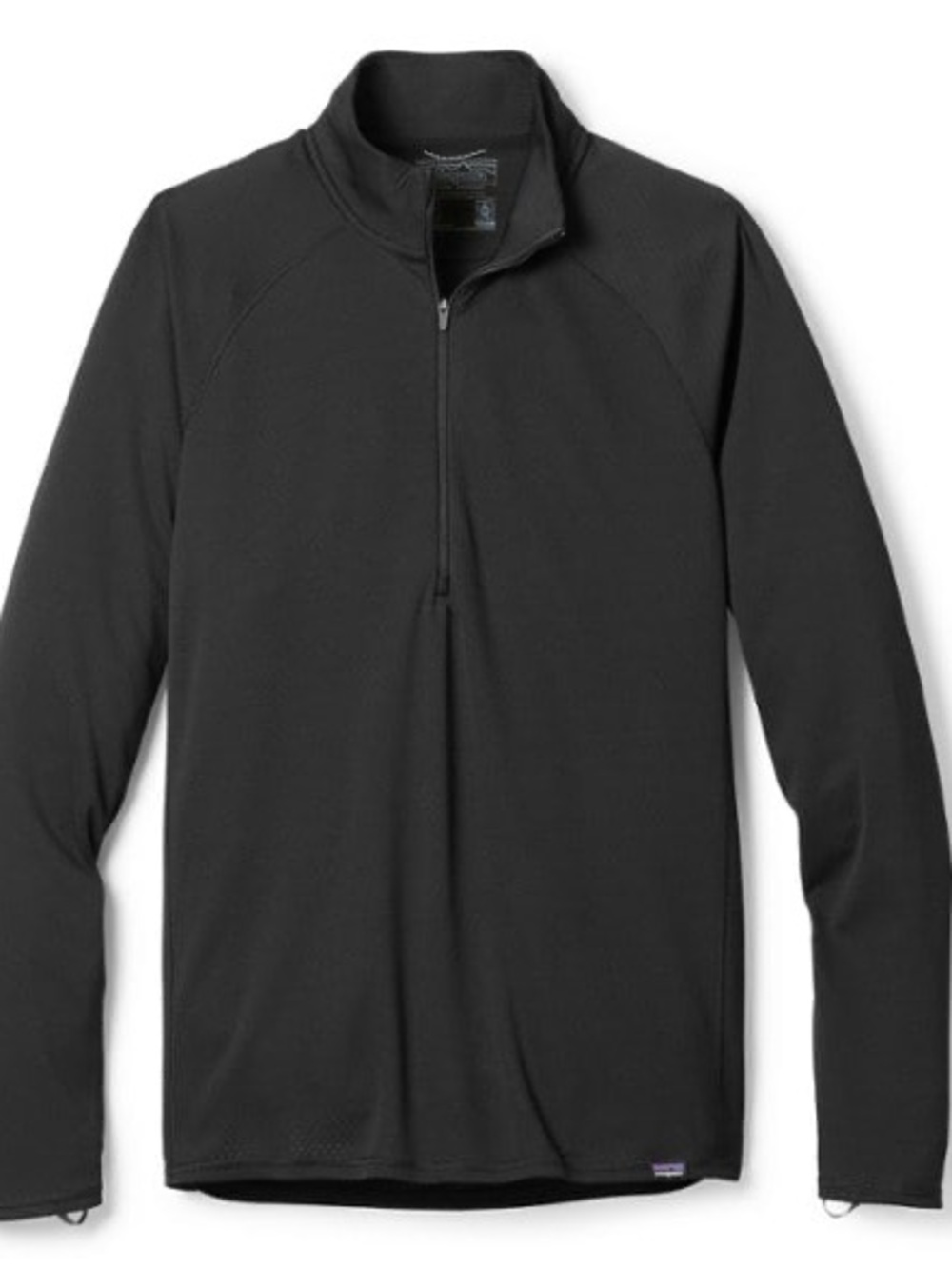Patagonia Black Midweight Capilene Quarter-Zip Pullover Base Layer Longsleeve XL - Picture 6 of 6